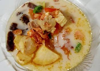 Siap Saji Soto Betawi ala Tin Ala Rumahan