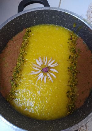 عکسی از دستور شله زرد