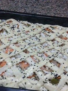 صورة لوصفة فطيره اللحم والجزر