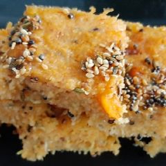 A picture of Lauki Schezwan Dhokla.