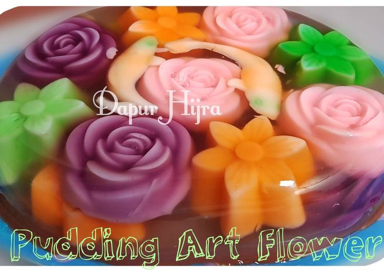Resep Puding Art Flower, Enak Banget