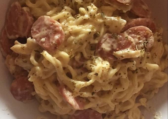 Resep Mie Instan Carbonara Oleh Andhini Cookpad