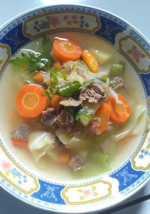 Foto resep Sayur Sop Tetelan Daging Sapi