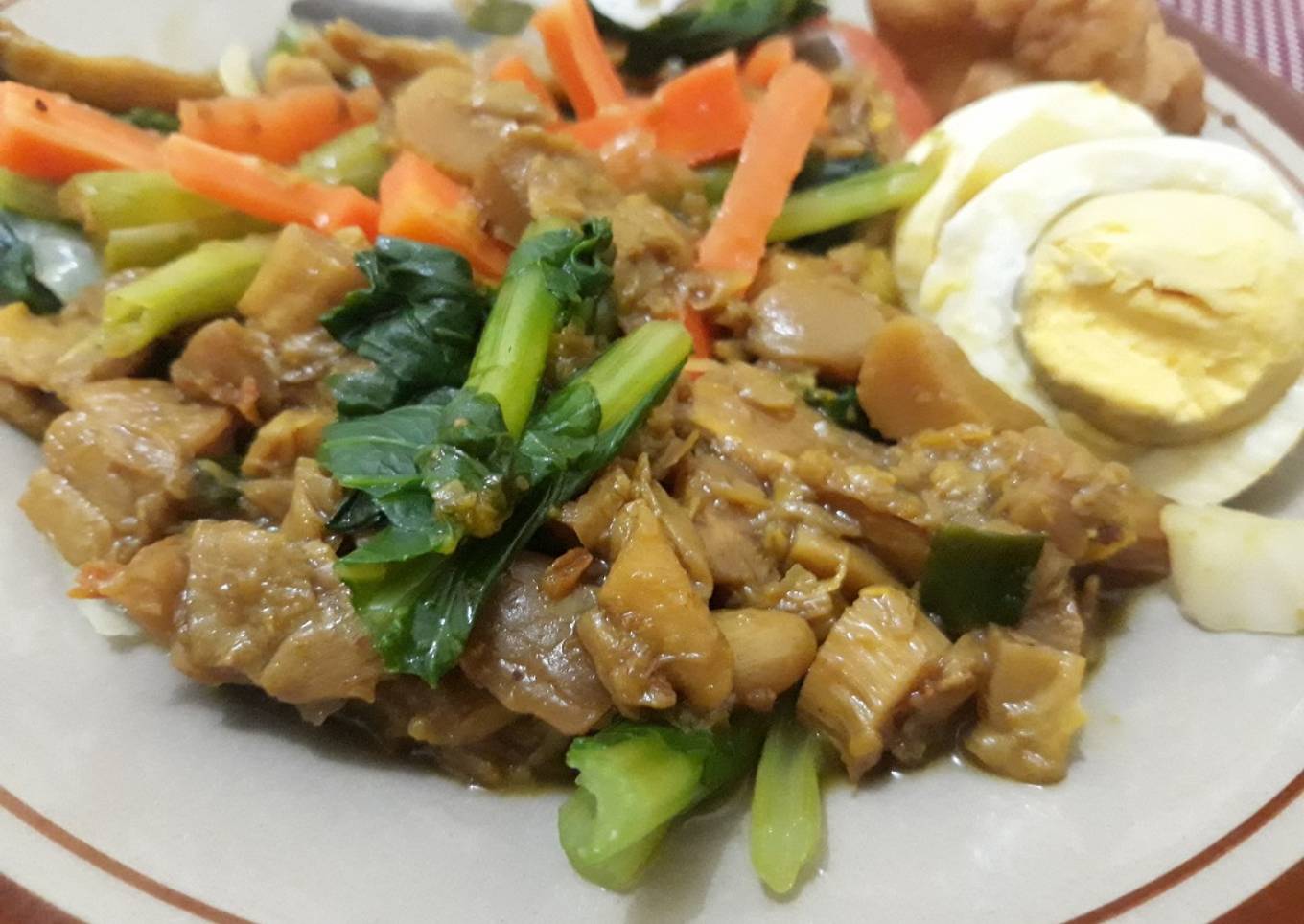 Sayur siram Jamur