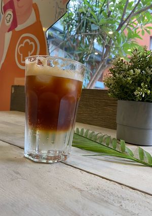 A picture of Iced Coffee with Tonic Water.