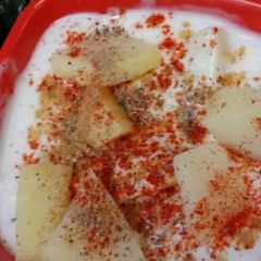A picture of Potato Raita.
