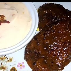 A picture of Beef Tarragon Steak with Mayo Dip Sauce.