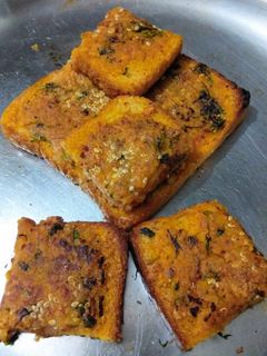 A picture of Besan bread toast.