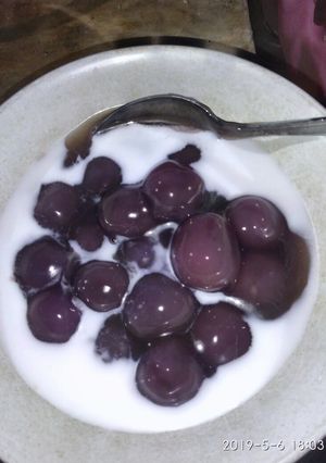 Foto resep Bubur candil ubi ungu