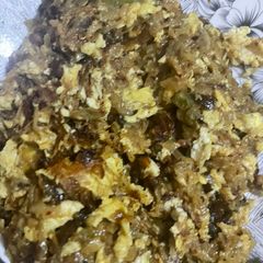 A picture of Hash brown scrambled omelette.