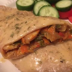 Shrimp Enchiladas with Vegetables A picture of Shrimp Enchiladas with Vegetables.