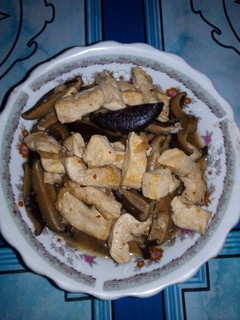 Foto resep Tumis jamur shitake kering dan tahu putih