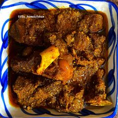 A picture of Mutton Curry.
