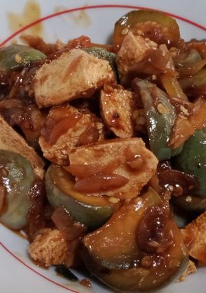 Foto resep Cah terong bakso
