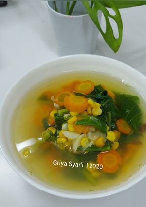 Foto resep Sayur Bening Sawi Jagung Manis Wortel