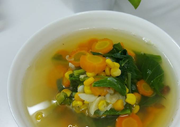 Resep Sayur Bening Sawi Jagung Manis Wortel, Bisa Manjain Lidah