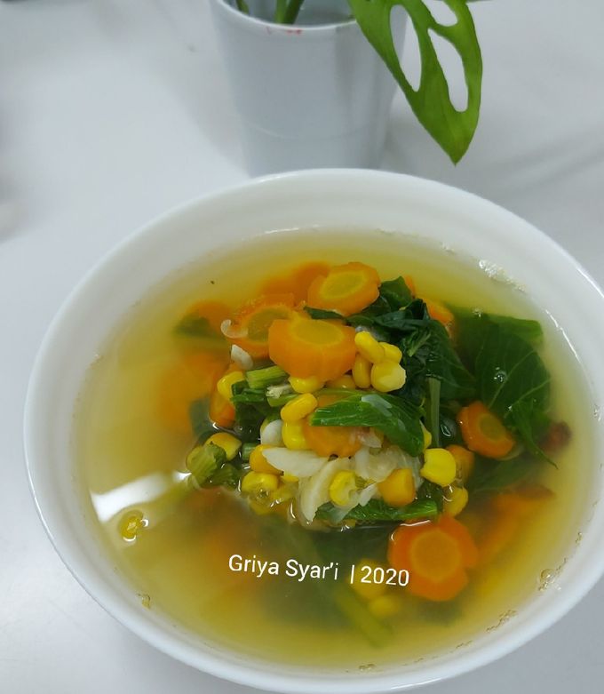 Foto resep Sayur Bening Sawi Jagung Manis Wortel