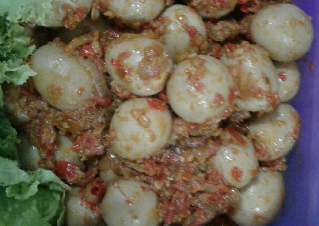 Sambal Telur Puyuh Spesial
