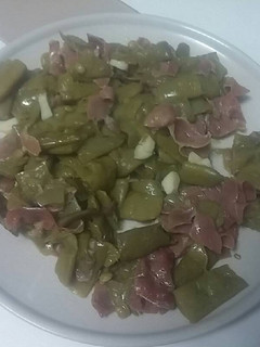 Una foto de Alubias verdes con jamón