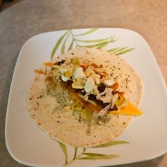 A picture of Buffalo chicken wrap.