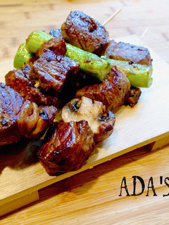 [日式料理] 日式黑椒牛柳串燒（附簡易黑椒醬作法） 的食譜成品照片