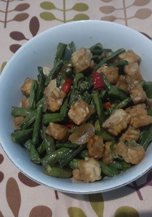 Foto resep Tumis Kacang Panjang dan Tempe