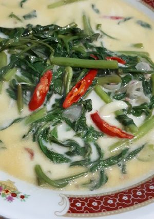 Foto resep Sayur kangkung santan