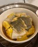 醬燒鱸魚蒸蛋豆腐