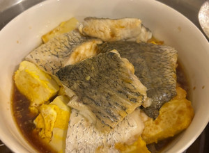 醬燒鱸魚蒸蛋豆腐 的食譜成品照片