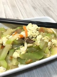 👩🏻🍳蒲瓜炒蛋-簡易家常菜 的食譜成品照片