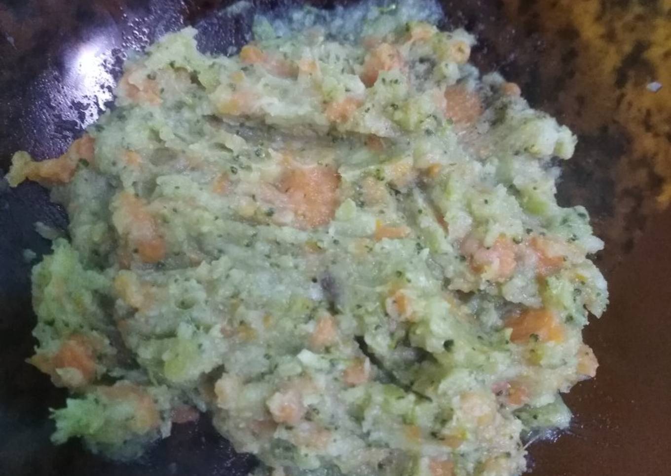 Puré mix papa, batata, zanahoria y brócoli