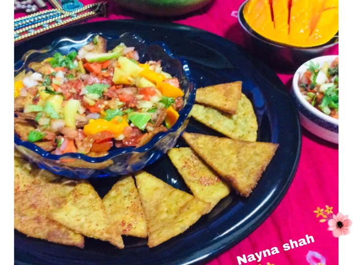 Easy Way Prepare Recipe Nachos with mango salsa that is Delicious, So Delicious}