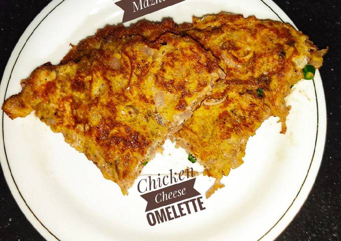 Chicken Cheese Omelette Recipe