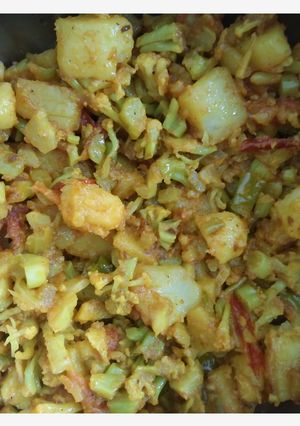 A picture of Aaloo gobi.