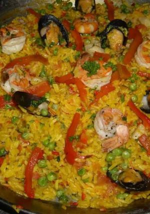 Una foto de Paella a la castilla