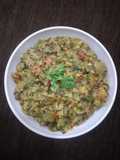 Sprouted ragi masala khichdi