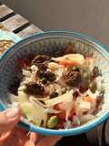 Salada de bacalhau cru