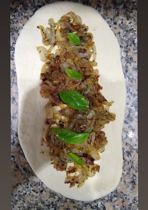 Una foto de Pan relleno de cebolla !!