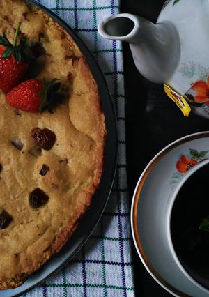صورة لوصفة Cookie cake كيكة الكوكيز