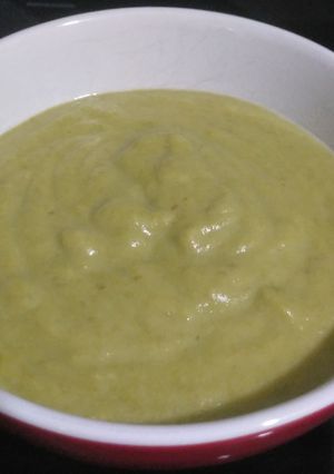 Una foto de Crema de espárragos