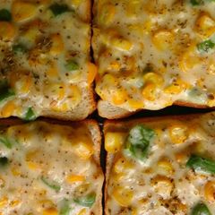 A picture of Corn cheese toast.