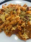 Macarrones con chorizo vegano (V)