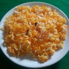 A picture of Butter Saffron Rice.