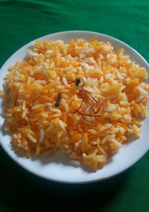 A picture of Butter Saffron Rice.