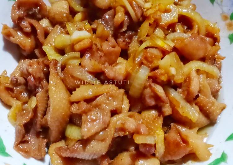 Tumis Kulit Ayam