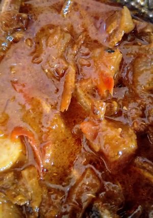 A picture of Tamil Nadu Special Dry Fish Curry.