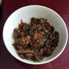 A picture of Smoky chicken liver fry.