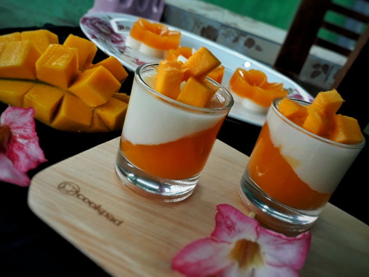 Resep Puding Mangga Lapis Susu Istimewa