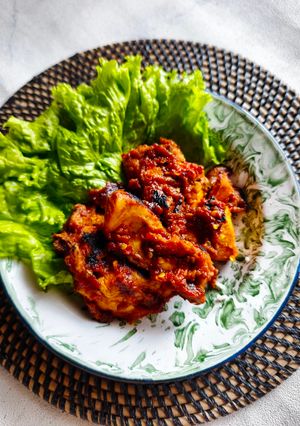 Foto resep Ayam bakar bumbu rujak