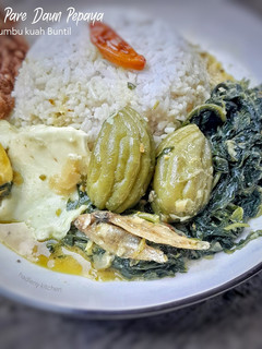 Foto resep Sayur Pare Daun Pepaya Bumbu kuah Buntil